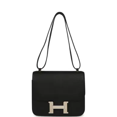 HERMÈS Pre-owned Hermes Constance 24 Black Epsom Palladium Hardware | Thumbnail 7 HERMÈS Pre-owned Hermes Constance 24 Black Epsom Palladium Hardware | Thumbnail 7
