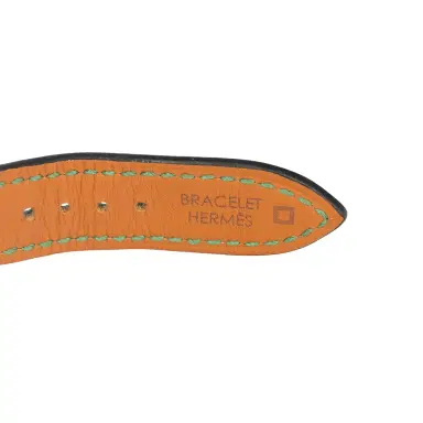 HERMÈS Pre-owned Hermes Heure H Watch S Vert Shiny Alligator, Malachite, Diamonds, Rose Gold | Thumbnail 10 HERMÈS Pre-owned Hermes Heure H Watch S Vert Shiny Alligator, Malachite, Diamonds, Rose Gold | Thumbnail 10