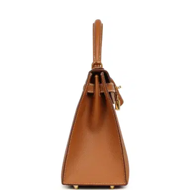 HERMÈS Pre-owned Hermes Kelly Sellier 28 Gold Epsom Gold Hardware | Thumbnail 3 HERMÈS Pre-owned Hermes Kelly Sellier 28 Gold Epsom Gold Hardware | Thumbnail 3