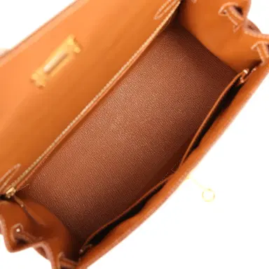 HERMÈS Pre-owned Hermes Kelly Sellier 28 Gold Epsom Gold Hardware | Thumbnail 9 HERMÈS Pre-owned Hermes Kelly Sellier 28 Gold Epsom Gold Hardware | Thumbnail 9