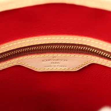Louis Vuitton Vintage Louis Vuitton x Takashi Murakami Cheries Bucket Bag PM Red, Brown Monogram Cherry Gold Hardware | Thumbnail 9 Louis Vuitton Vintage Louis Vuitton x Takashi Murakami Cheries Bucket Bag PM Red, Brown Monogram Cherry Gold Hardware | Thumbnail 9