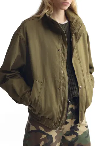 Nili Lotan Klaire Cotton Blouson Jacket | Thumbnail 3 Nili Lotan Klaire Cotton Blouson Jacket | Thumbnail 3