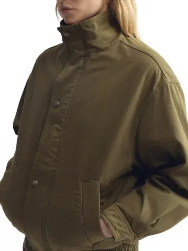 Nili Lotan Klaire Cotton Blouson Jacket | Thumbnail 5 Nili Lotan Klaire Cotton Blouson Jacket | Thumbnail 5