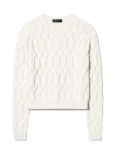Nili Lotan Miklos Cotton Cashmere Sweater | Thumbnail 1 Nili Lotan Miklos Cotton Cashmere Sweater | Thumbnail 1