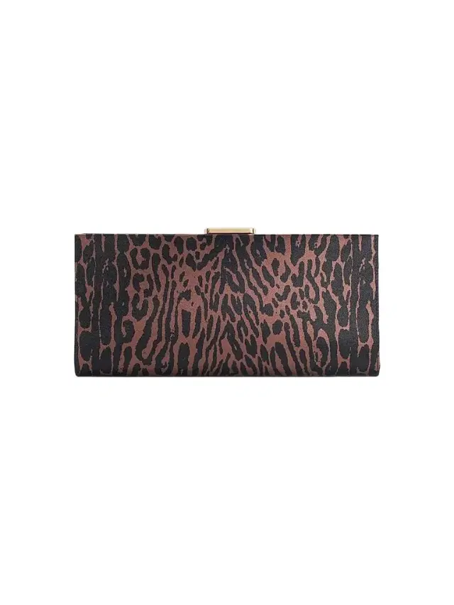 Carolina Herrera Women's Pats Leopard Satin Clutch