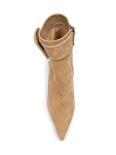 Roger Vivier Women's Viv Ville 85MM Buckle-Detail Suede Ankle Boots | Thumbnail 4 Roger Vivier Women's Viv Ville 85MM Buckle-Detail Suede Ankle Boots | Thumbnail 4