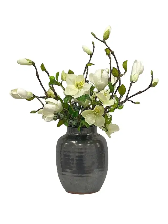 Winward Home Everyday Floral Magnolia Berry Arrangement
