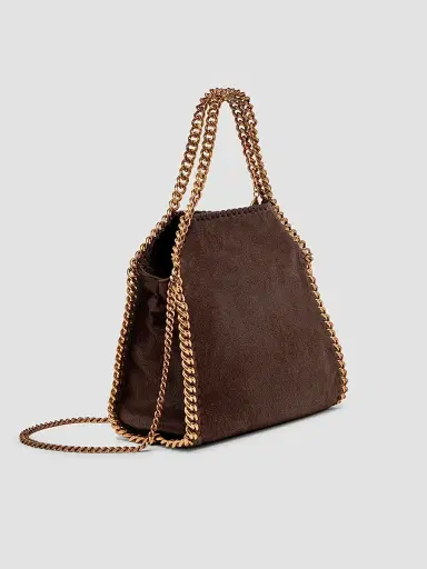 Stella McCartney Women's Falabella Mini Shaggy Deer Tote Bag | Thumbnail 3