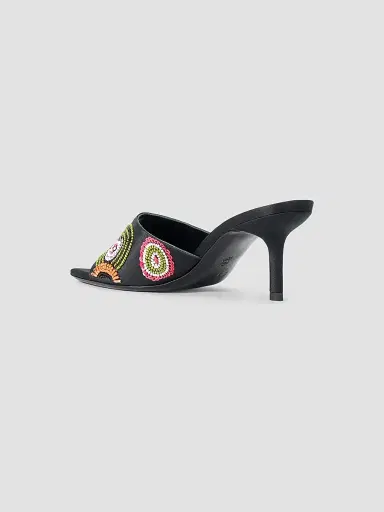Staud Women's Bea Millefiore 70MM Embellished Mules | Thumbnail 3 Staud Women's Bea Millefiore 70MM Embellished Mules | Thumbnail 3