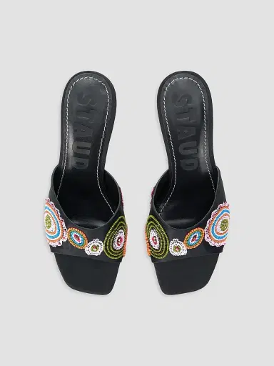 Staud Women's Bea Millefiore 70MM Embellished Mules | Thumbnail 4 Staud Women's Bea Millefiore 70MM Embellished Mules | Thumbnail 4