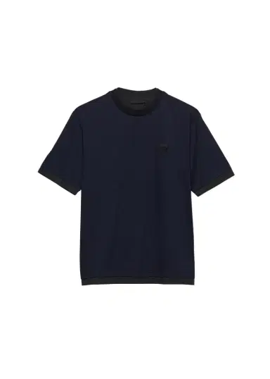 Prada Men's Divisa Layered Crewneck T-Shirt | Thumbnail 1