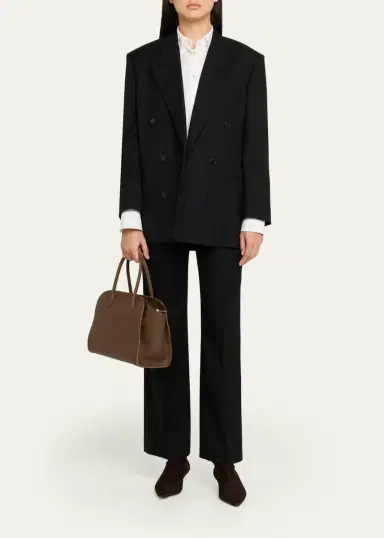 The Row Marlo 12 Tote Bag in Grain Leather | Thumbnail 5 The Row Marlo 12 Tote Bag in Grain Leather | Thumbnail 5