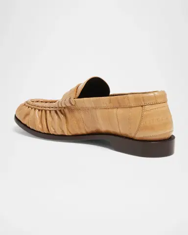 Saint Laurent Le Loafer Eel Leather Penny Loafers | Thumbnail 4