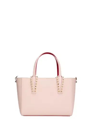 Christian Louboutin Cabata Mini Tote Bag in Leather with Spikes | Thumbnail 1 Christian Louboutin Cabata Mini Tote Bag in Leather with Spikes | Thumbnail 1