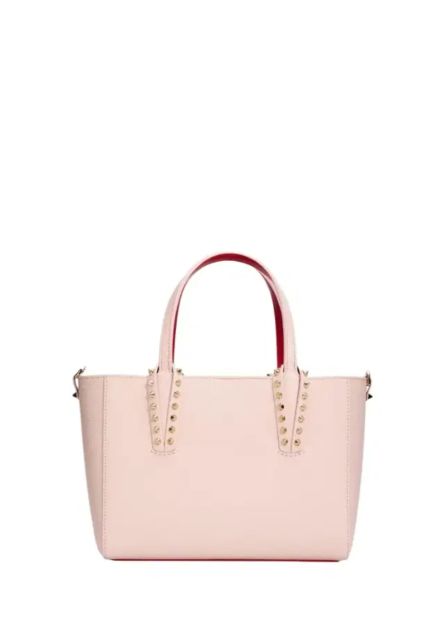 Christian Louboutin Cabata Mini Tote Bag in Leather with Spikes