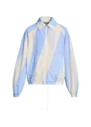 Jacquemus Men's Wide-Stripe Nylon Shirt Jacket | Thumbnail 1