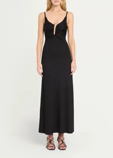 Christopher Esber Droplet Crystal Clasp Cami Maxi Dress | Thumbnail 2 Christopher Esber Droplet Crystal Clasp Cami Maxi Dress | Thumbnail 2