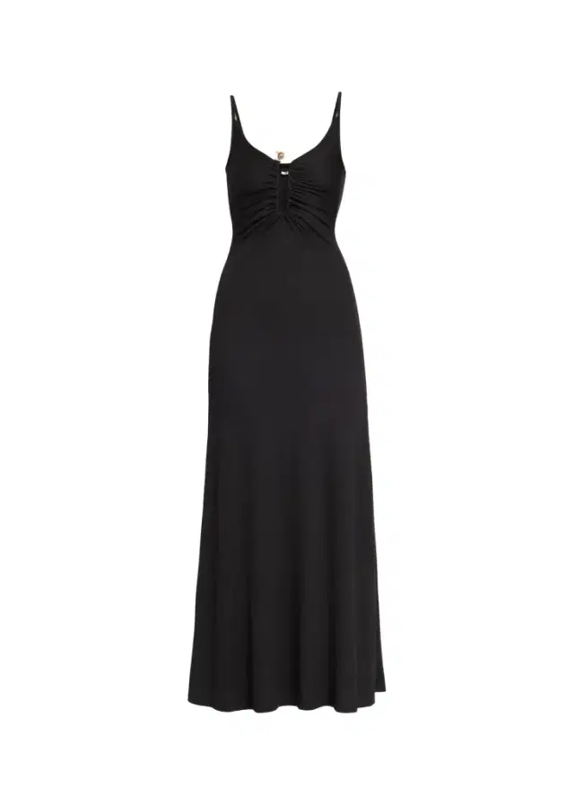 Christopher Esber Droplet Crystal Clasp Cami Maxi Dress