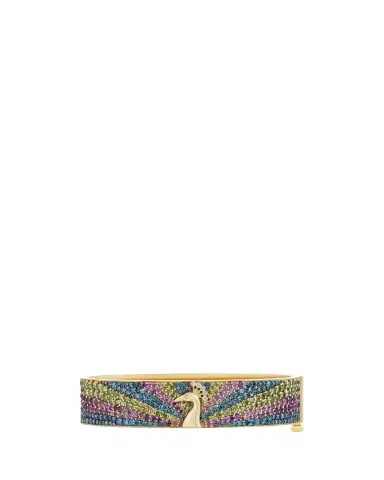 GRACE WINFREY 18K Yellow Gold Royal Peacock Ray Bangle Bracelet With Diamonds and Amethyst | Thumbnail 2 GRACE WINFREY 18K Yellow Gold Royal Peacock Ray Bangle Bracelet With Diamonds and Amethyst | Thumbnail 2