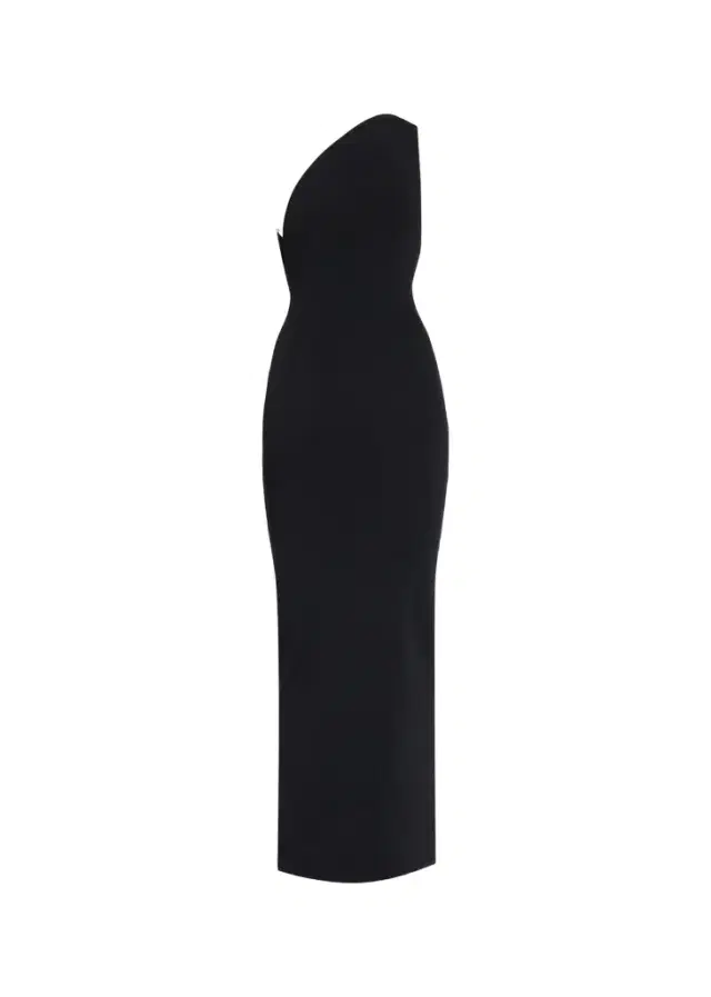 Christopher Esber Concave Wired One-Shoulder Knit Dress