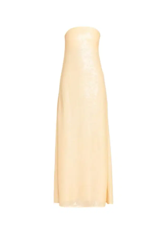 Christopher Esber Opaline Sequin Strapless Gown