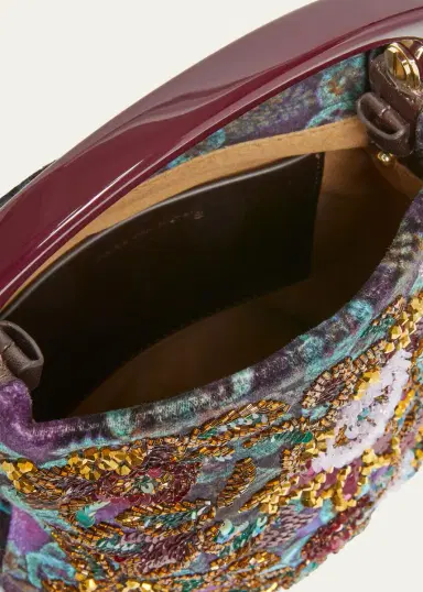 Dries Van Noten Small Bead Embroidered Top-Handle Bag | Thumbnail 4 Dries Van Noten Small Bead Embroidered Top-Handle Bag | Thumbnail 4