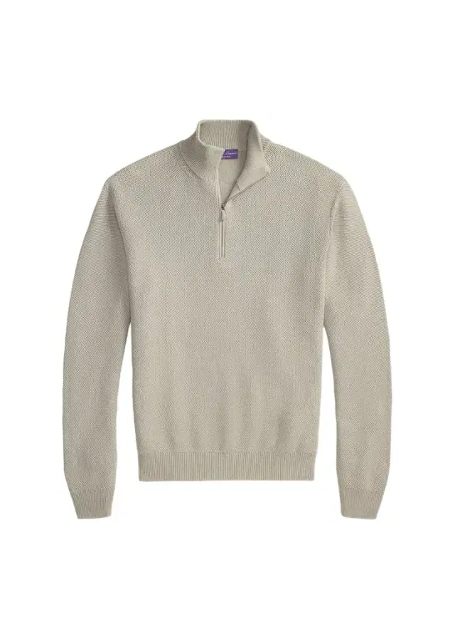 Ralph Lauren Purple Label Men's Honeycomb Silk-Blend Quarter-Zip Sweater