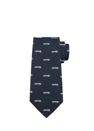 Ralph Lauren Purple Label Men's Automobile-Patterned Silk Tie | Thumbnail 1