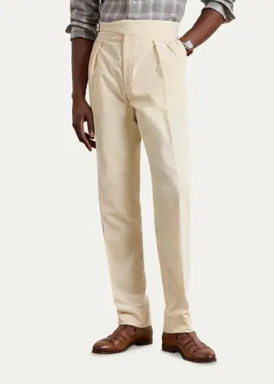 Ralph Lauren Purple Label Men's Hand-Tailored Corduroy Trousers | Thumbnail 4