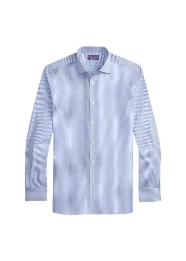 Ralph Lauren Purple Label Men's Bengal-Stripe Poplin Shirt | Thumbnail 1