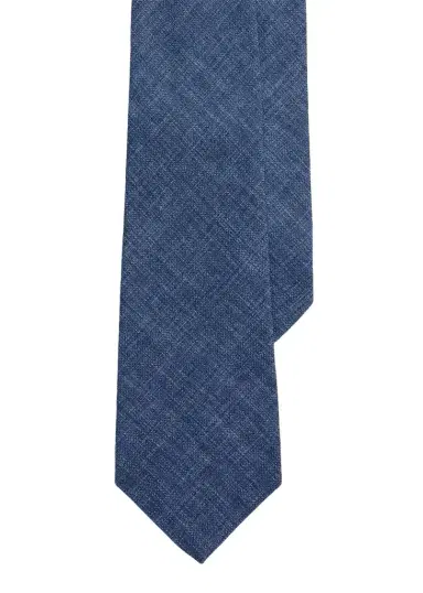 Ralph Lauren Purple Label Men's Délavé Linen-Blend Tie | Thumbnail 1