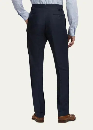 Ralph Lauren Purple Label Men's Gregory Hand-Tailored Plaid Trousers | Thumbnail 3