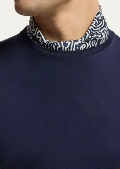 Ralph Lauren Purple Label Men's Print Silk Neckerchief | Thumbnail 3