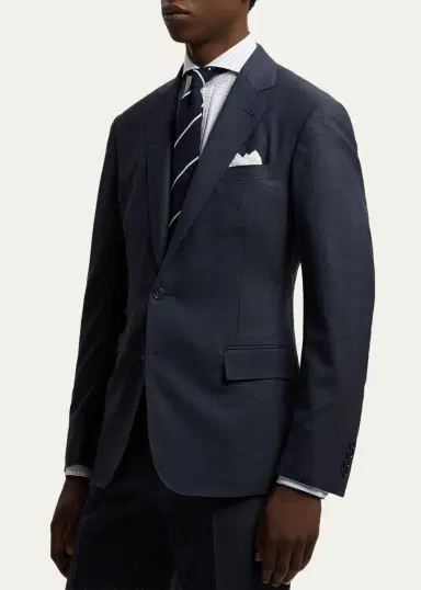 Ralph Lauren Purple Label Men's Kent Hand-Tailored Glen Plaid Wool Suit | Thumbnail 5 Ralph Lauren Purple Label Men's Kent Hand-Tailored Glen Plaid Wool Suit | Thumbnail 5