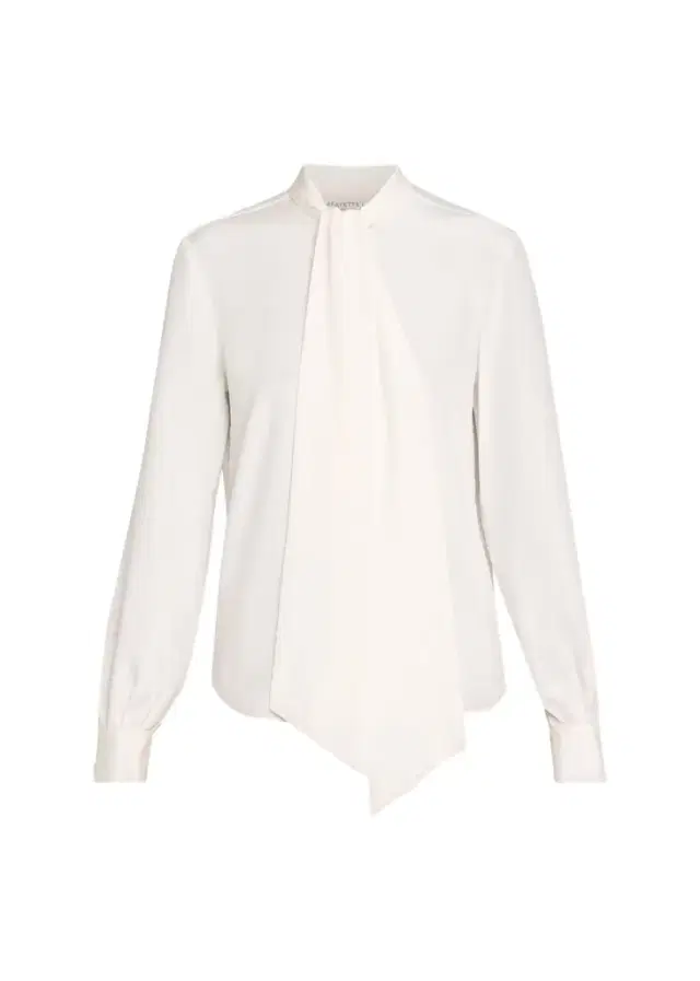Lafayette 148 New York Tie-Neck Silk Georgette Blouse