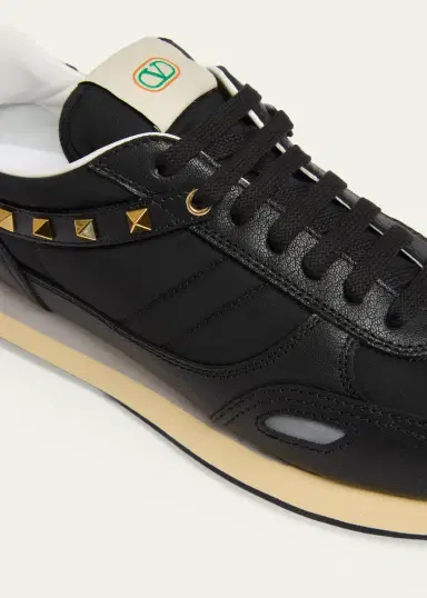 Valentino Garavani Men's Stud Up Low-Top Sneakers | Thumbnail 5 Valentino Garavani Men's Stud Up Low-Top Sneakers | Thumbnail 5