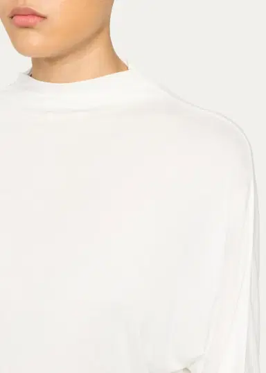 Vince Draped Funnel-Neck Dolman-Sleeve Top | Thumbnail 5