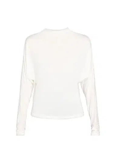 Vince Draped Funnel-Neck Dolman-Sleeve Top | Thumbnail 1