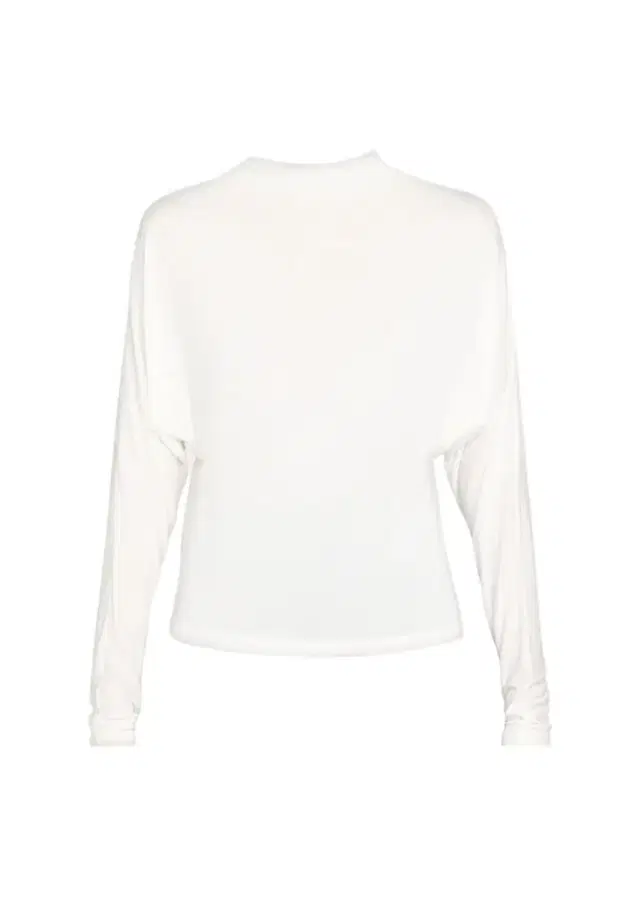 Vince Draped Funnel-Neck Dolman-Sleeve Top