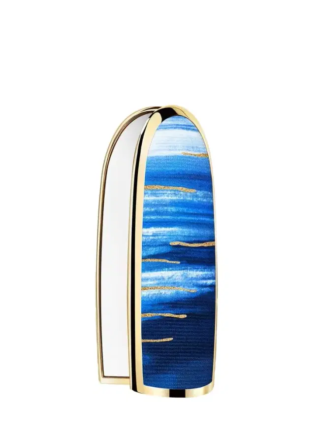 Guerlain Limited Edition L'Heure Bleue Rouge G Customizable Lipstick Case, Bleu Reverie