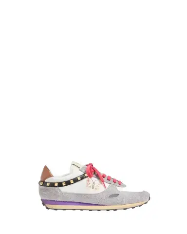 Valentino Garavani Men's Stud Up Crosta Low-Top Sneakers | Thumbnail 1 Valentino Garavani Men's Stud Up Crosta Low-Top Sneakers | Thumbnail 1