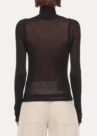 Helmut Lang Layered Sheer Turtleneck Top | Thumbnail 3