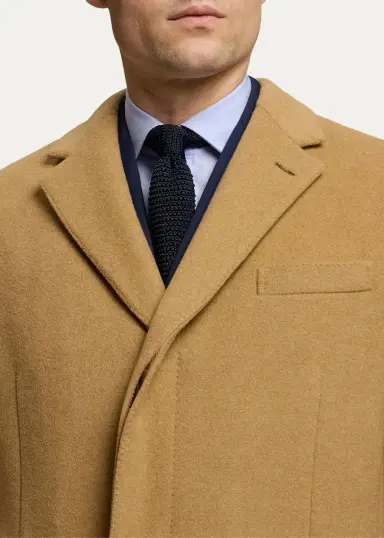 Ralph Lauren Purple Label Men's Kent Hand-Tailored Wool-Blend Top Coat | Thumbnail 5 Ralph Lauren Purple Label Men's Kent Hand-Tailored Wool-Blend Top Coat | Thumbnail 5