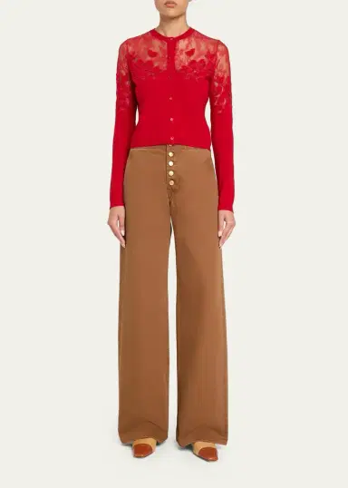 Ulla Johnson Talia Lace Wool Cardigan | Thumbnail 2