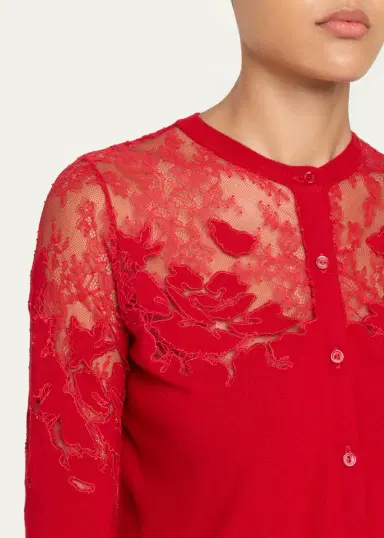 Ulla Johnson Talia Lace Wool Cardigan | Thumbnail 5