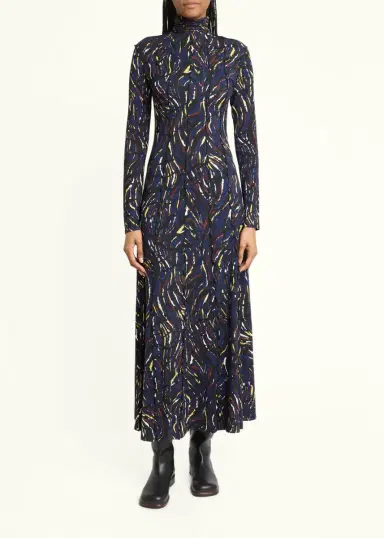 Proenza Schouler Mabel Abstract Jersey Midi Dress | Thumbnail 2 Proenza Schouler Mabel Abstract Jersey Midi Dress | Thumbnail 2