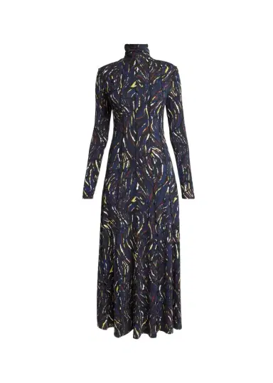 Proenza Schouler Mabel Abstract Jersey Midi Dress | Thumbnail 1 Proenza Schouler Mabel Abstract Jersey Midi Dress | Thumbnail 1