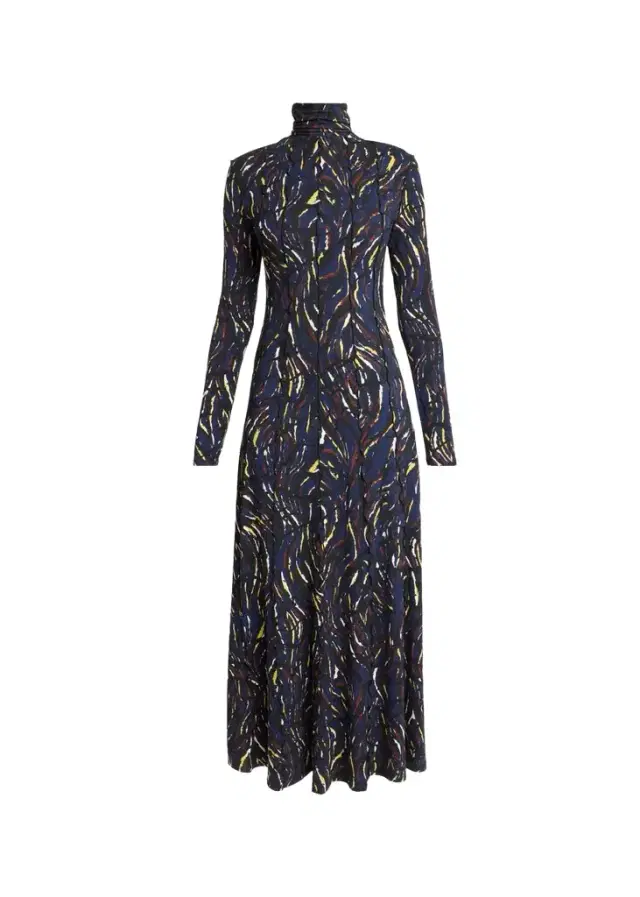Proenza Schouler Mabel Abstract Jersey Midi Dress