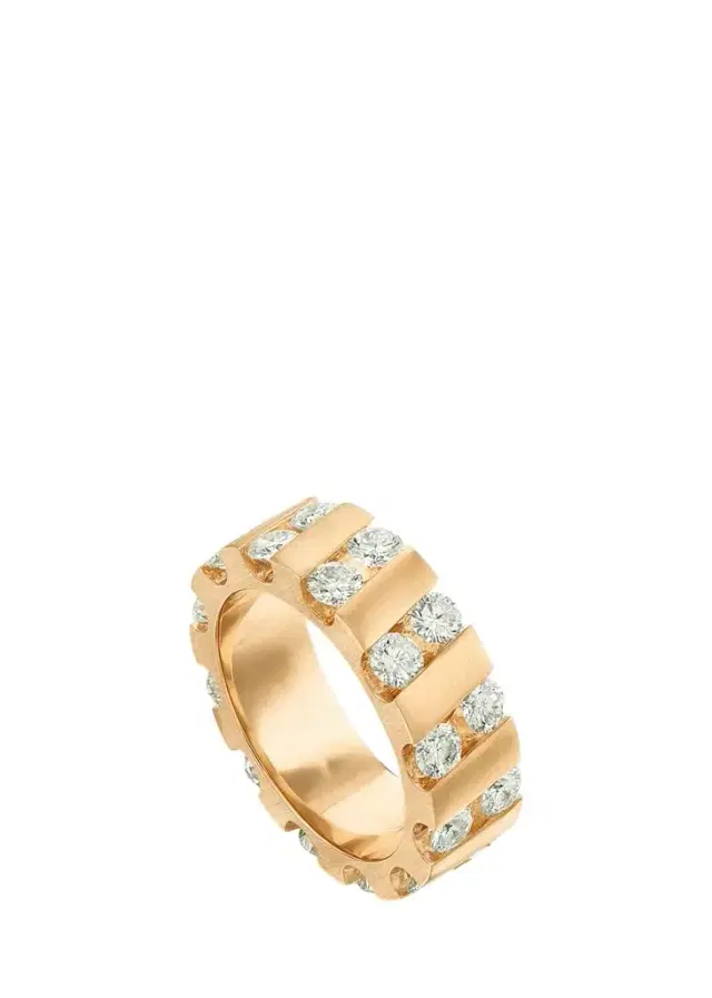 Reza Nexus 18K Yellow Gold Alternating Diamond Band