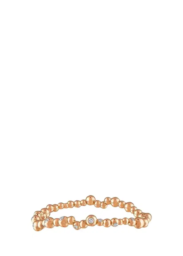 Reza Petillant Perle 18K Rose Gold Diamond Bangle